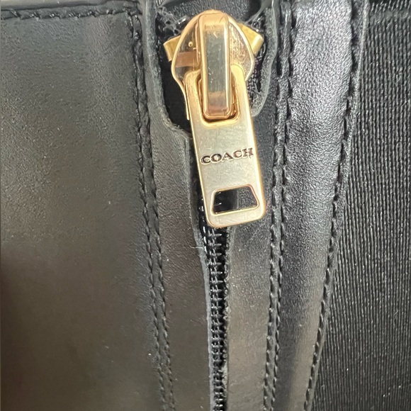 Black Coach Leather Boots - Picture 6 of 8